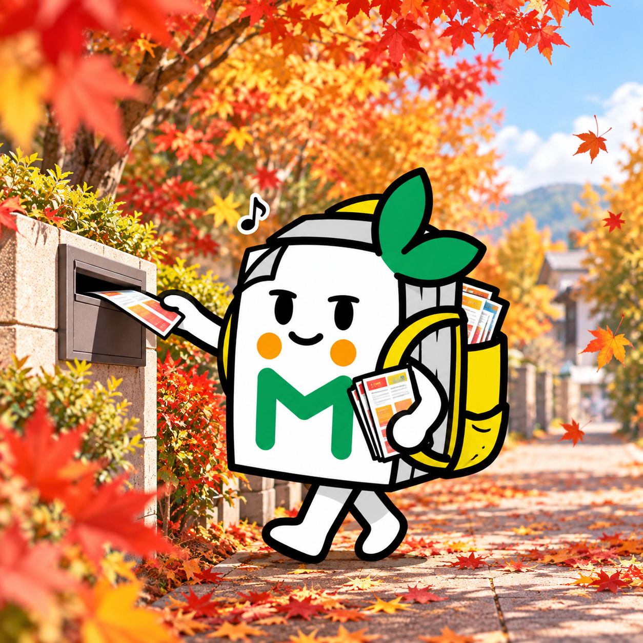秋は健康ウォーキングはじめよう！　配布パートナーさん大募集中！